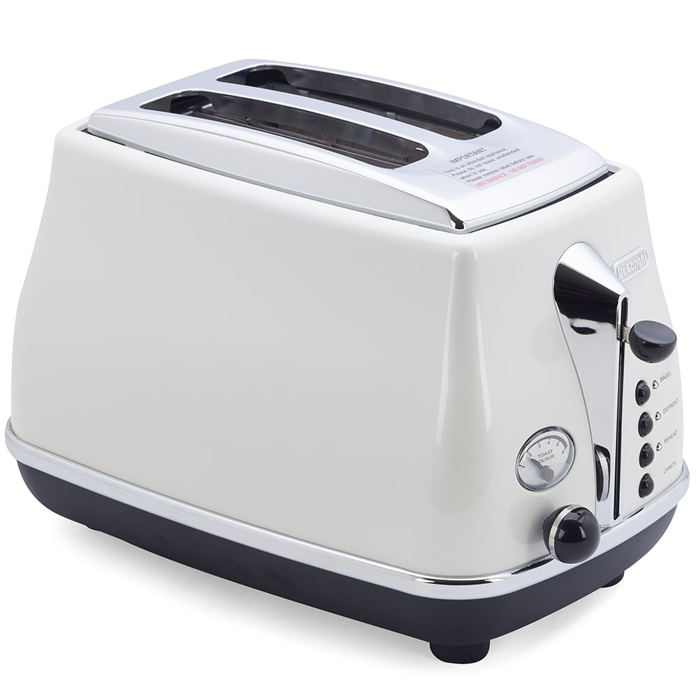 NEW DeLonghi Icona Toaster White Two Slice 8004399760950 eBay