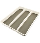 Madesmart - Utensil Tray w/ 3 Compartments White