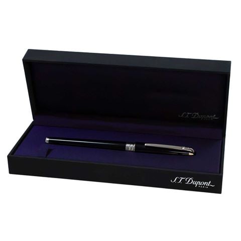 Dupont - L.Ed. Olympio Chinese Lacquer Fountain Pen w/Solitaire Diamond On Clip