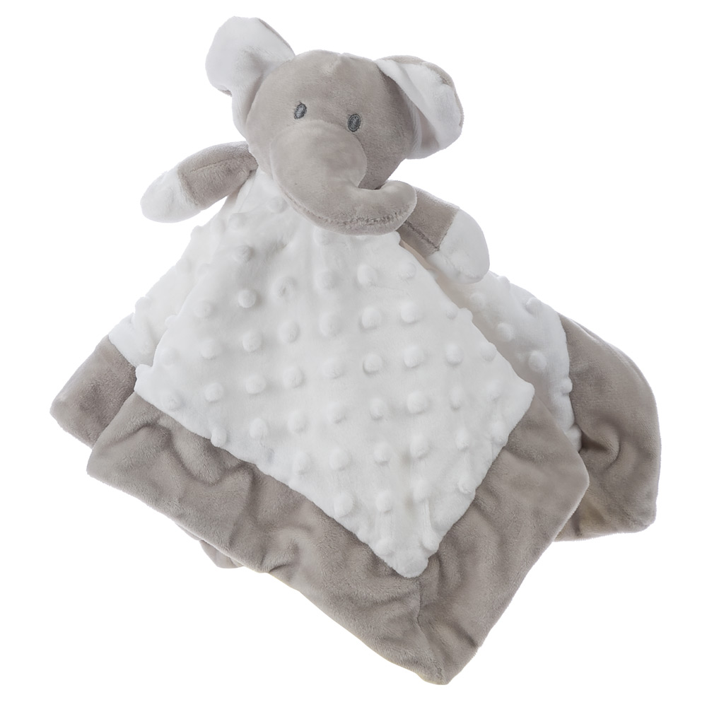 Bubba Blue Grey Elephant Security Blanket Peter's of Kensington