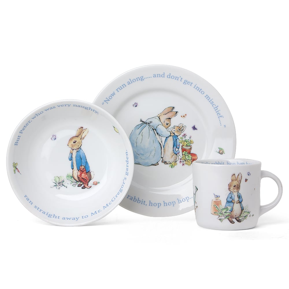 Wedgwood - Peter Rabbit Classic Nursery Set 3pce | Peter's of Kensington