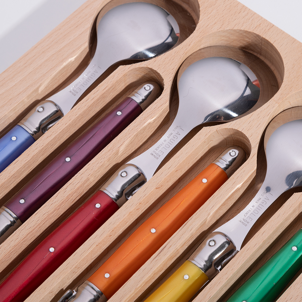 Laguiole Debutante Soup Spoon Assorted Set 6pce Peter's of Kensington