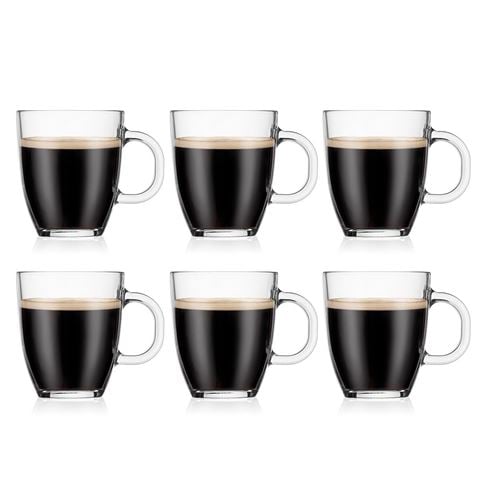 Bodum - Bistro Glass Coffee Mug Set 6pce