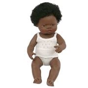 Miniland - African Girl Baby Doll 38cm