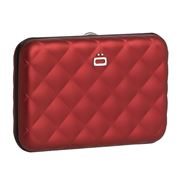 Ogon - Quilted Aluminium Wallet Red