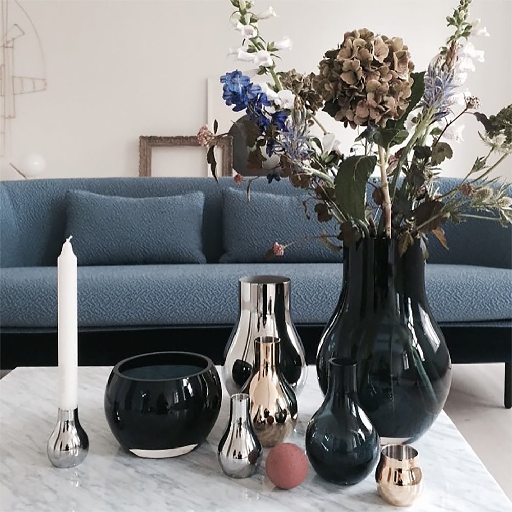 Jensen Cafu Vase Glass Extra Small Blue Peter's of Kensington