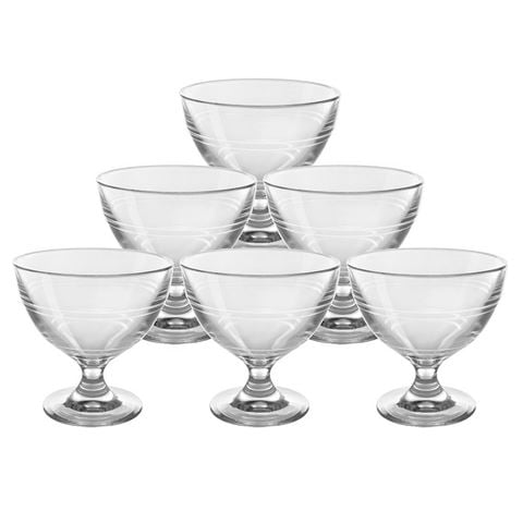 Duralex - Gigogne Dessert Bowl Clear Set 250ml/6pce | Peter's of Kensington