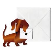 Special Delivery Cards - Weeny Dog Fold-Out Card