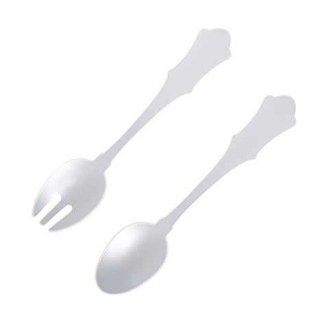 Sabre Old Fashioned White Salad Server Set 2pce - Peter's of Kensington