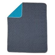 David Fussenegger - Juwel Grey & Blue Spot Bassinet Blanket