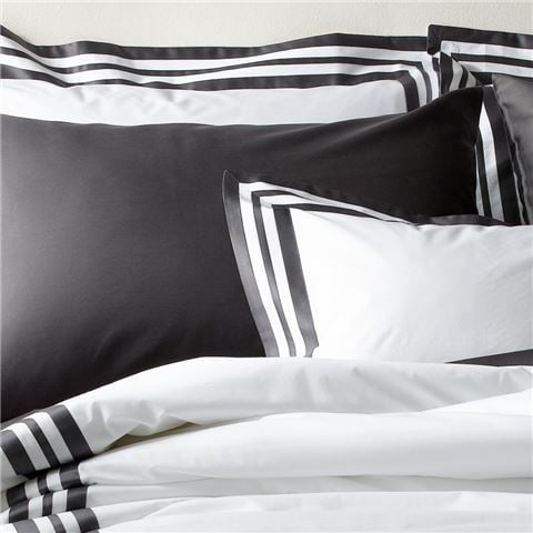 Matouk - Allegro Pillowcase European Sham Charcoal
