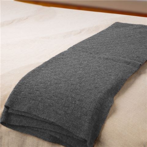 Bemboka - Angora/Superfine Merino Lightbox Throw Grey