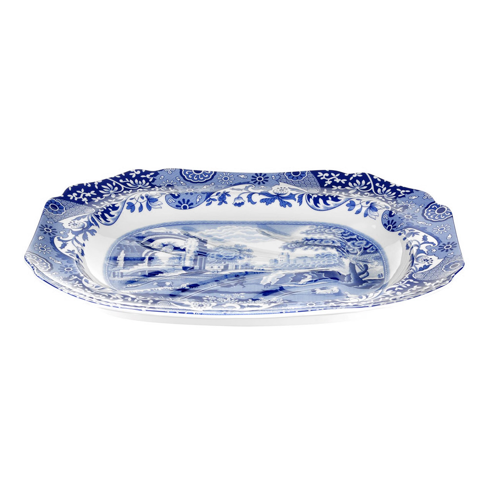 Spode 200th Anniversary Blue Italian Platter 53cm Peter's of Kensington