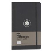 Flexbook - Ruled Open Date Notebook Medium Black