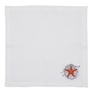 Serenk - Starfish Poem Linen Napkin White