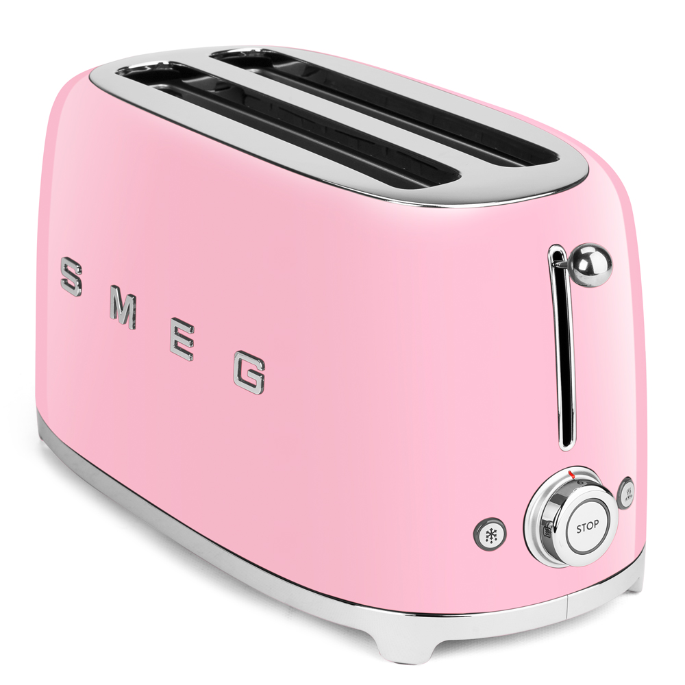 NEW Smeg 50's Retro FourSlice Toaster TSF02 Pastel Pink 8017709190897