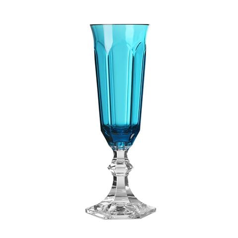 Mario Luca Giusti Dolce Vita Champagne Flute Turquoise - Peter's of Kensington