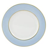 Limoges - Legle Ice Blue Bread & Butter Plate Gold Rim