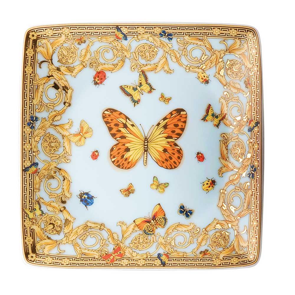 Rosenthal Versace Le Jardin de Square Square Dish 12cm Peter's of