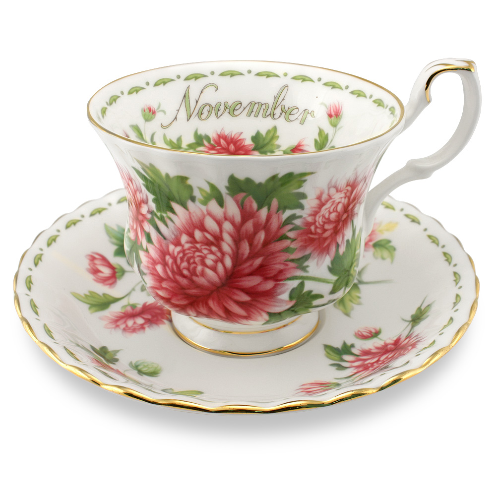 Royal Albert Flower of the Month November Teacup & Saucer