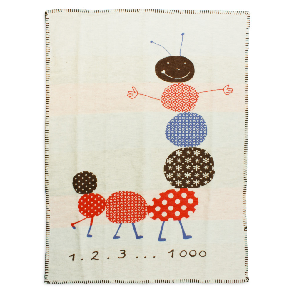 David Fussenegger White Caterpillar Blanket Peter's of