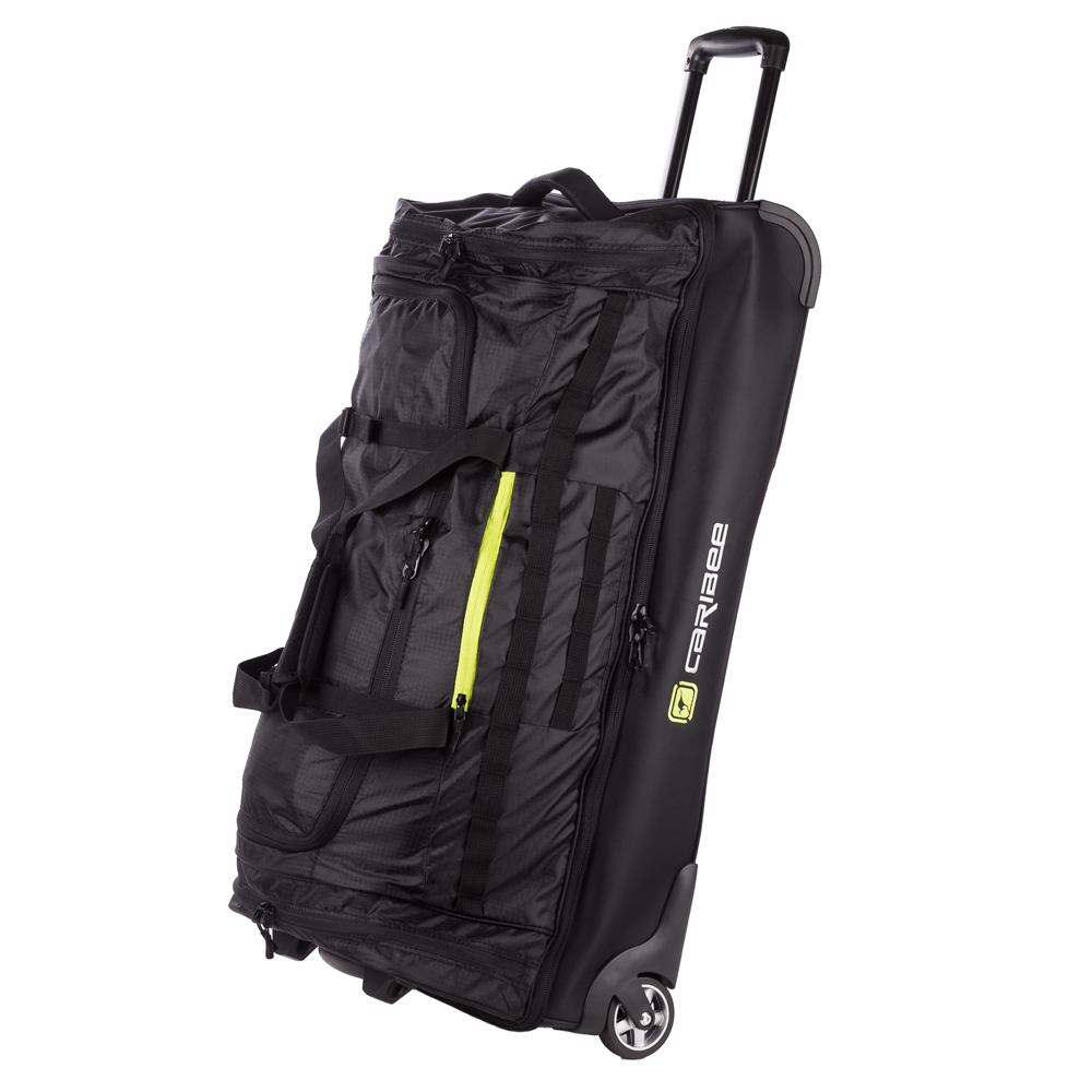 NEW Caribee Scarecrow DX 85 Black Trolley Duffle Bag 100L eBay
