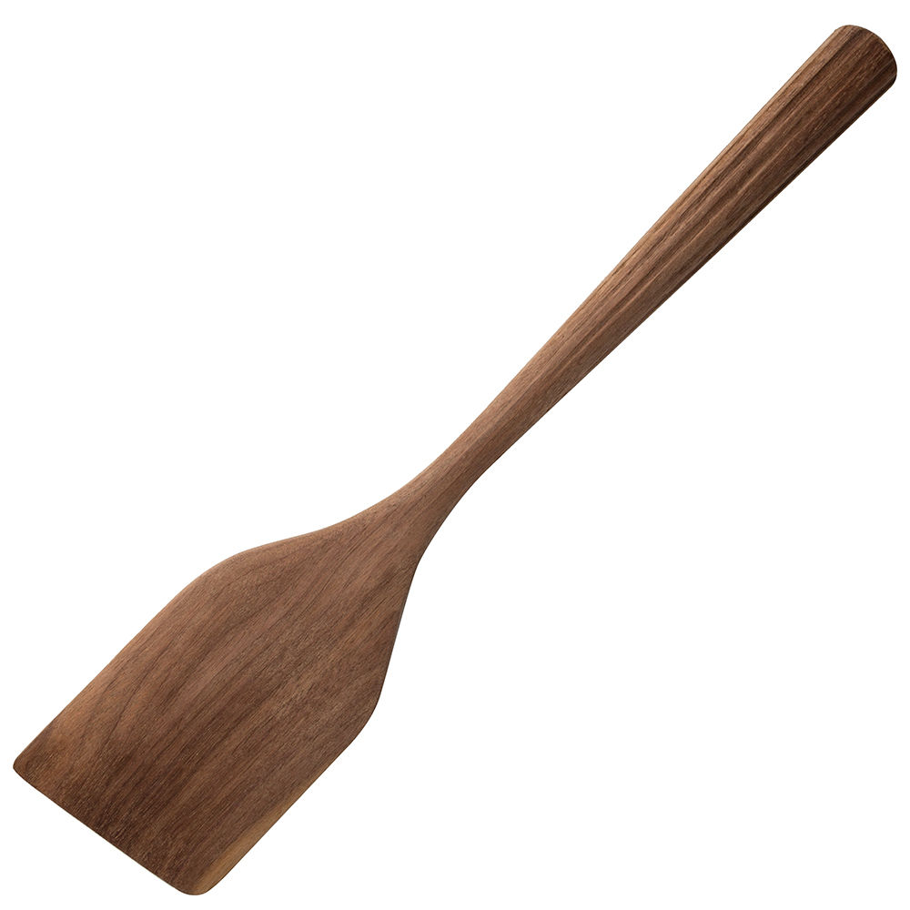 angled wooden spatula