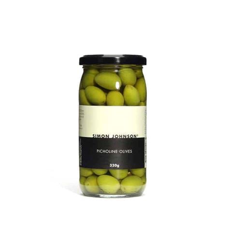Simon Johnson Green Picholine Olives 320g - Peter's of Kensington