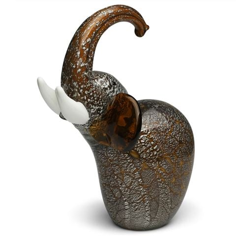 Zibo - Coloured Glass Elephant Figurine