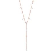 Swarovski - One Rose Gold Y-Shaped Necklace