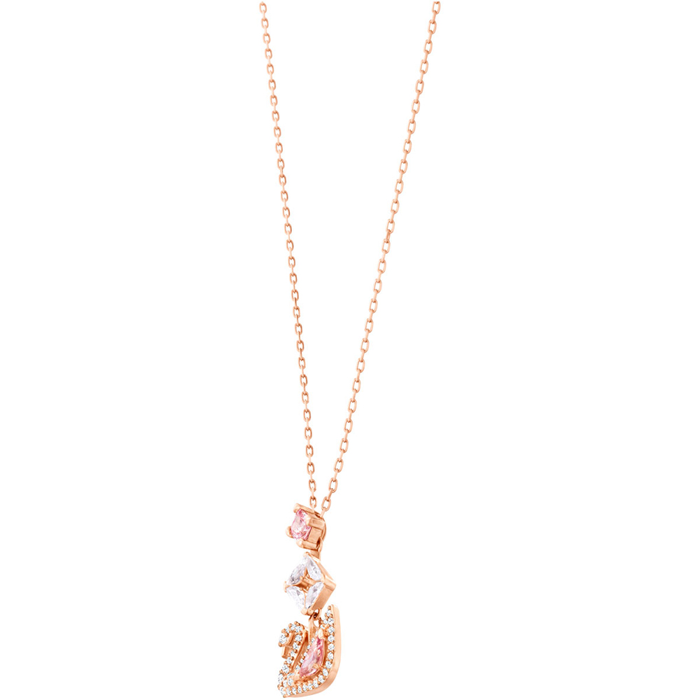 dazzling swan y necklace