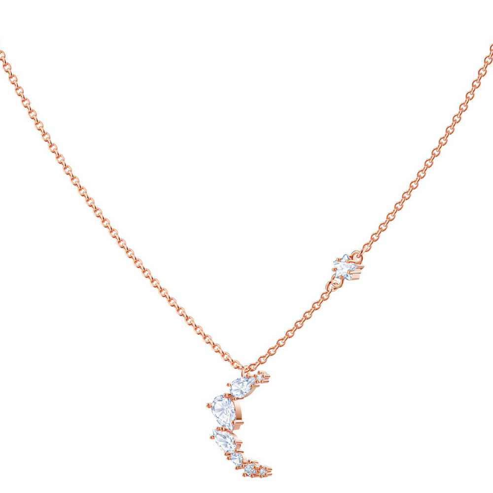 Swarovski - Penélope Cruz Moonsun White Necklace Rose Gold | Peter's of ...