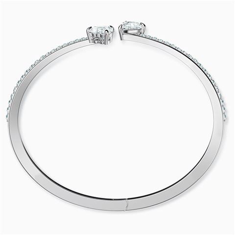 Swarovski Jewellery - Attract Soul Bangle Heart White Rhodium