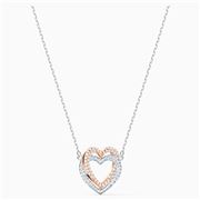 Swarovski - Infinity Necklace Double Heart Mixed Metal