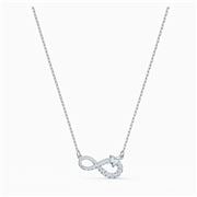 Swarovski - Infinity Necklace White Rhodium Plated