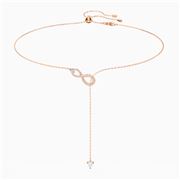 Swarovski - Infinity Y Necklace Rose Gold-Toned Plate