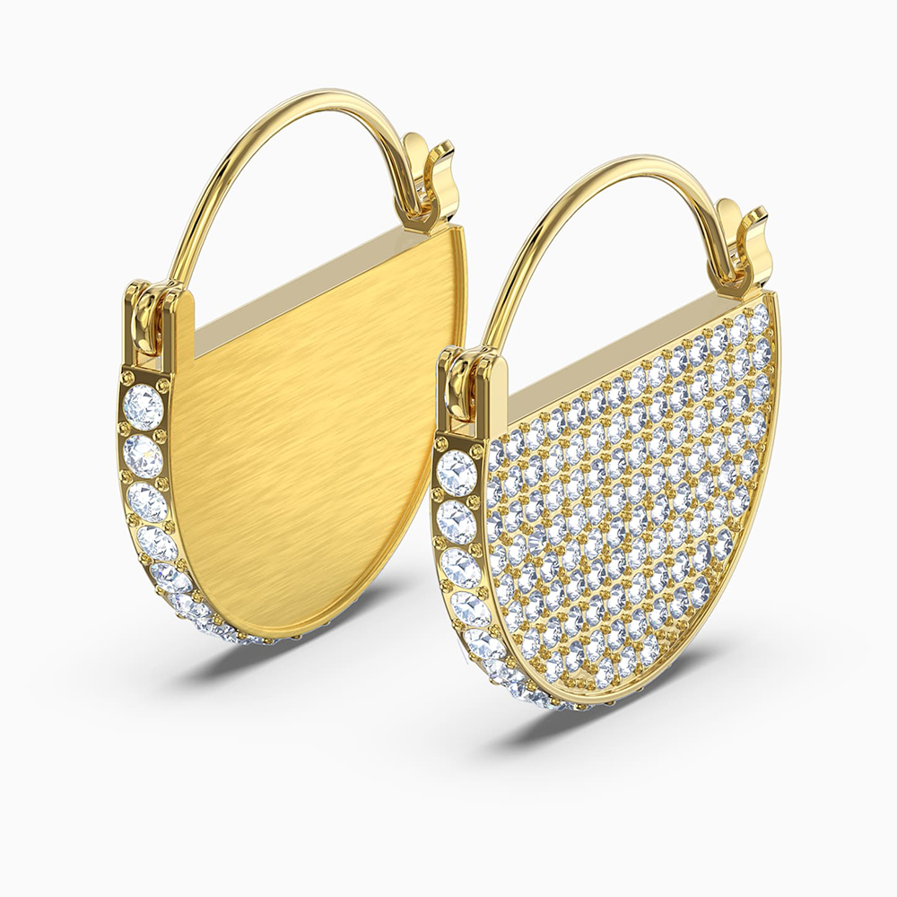 Swarovski Ginger Hoop Gold Tone Plated Earrings Peter's of Kensington