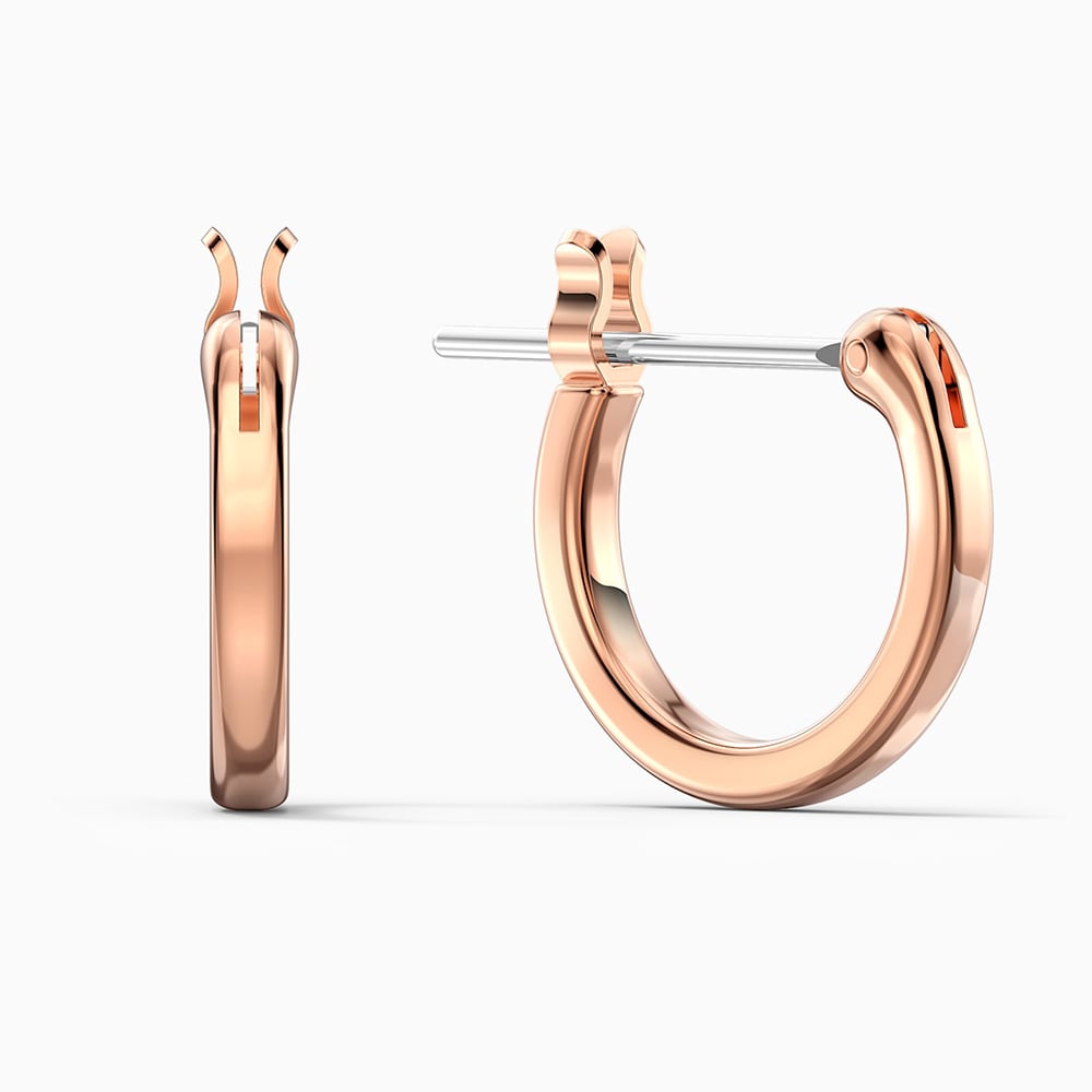 Swarovski Ginger Mini Hoop Rose Gold Plated Earrings Peter's of