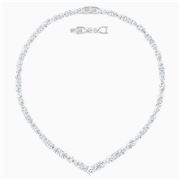 Swarovski - Tennis Deluxe Mixed V Necklace White