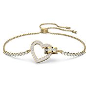 Swarovski - Lovely Heart Bracelet White Gold-Tone Plated