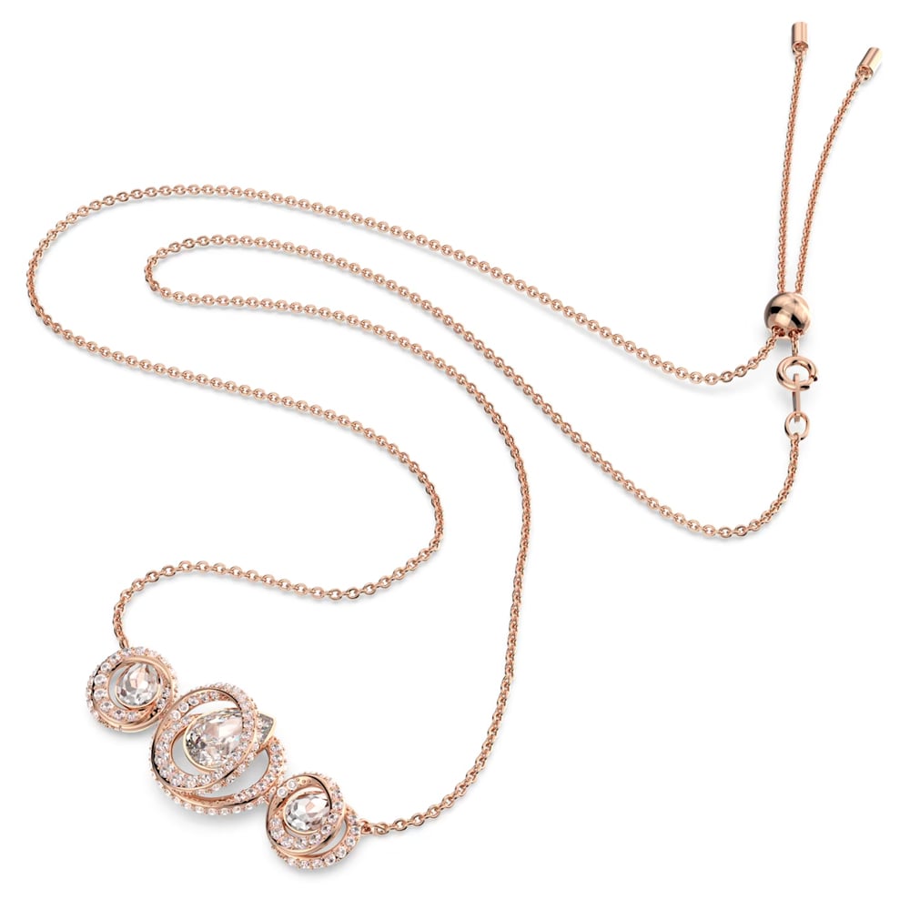 Swarovski - Generation Necklace White Rose Gold-Tone Plated | Peter's ...