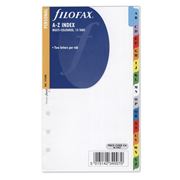 Filofax - Personal Coloured A-Z Two Letter Index Tabs Refill