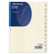 Filofax - A5 Cream A-Z Two Letter Index Tabs Refill