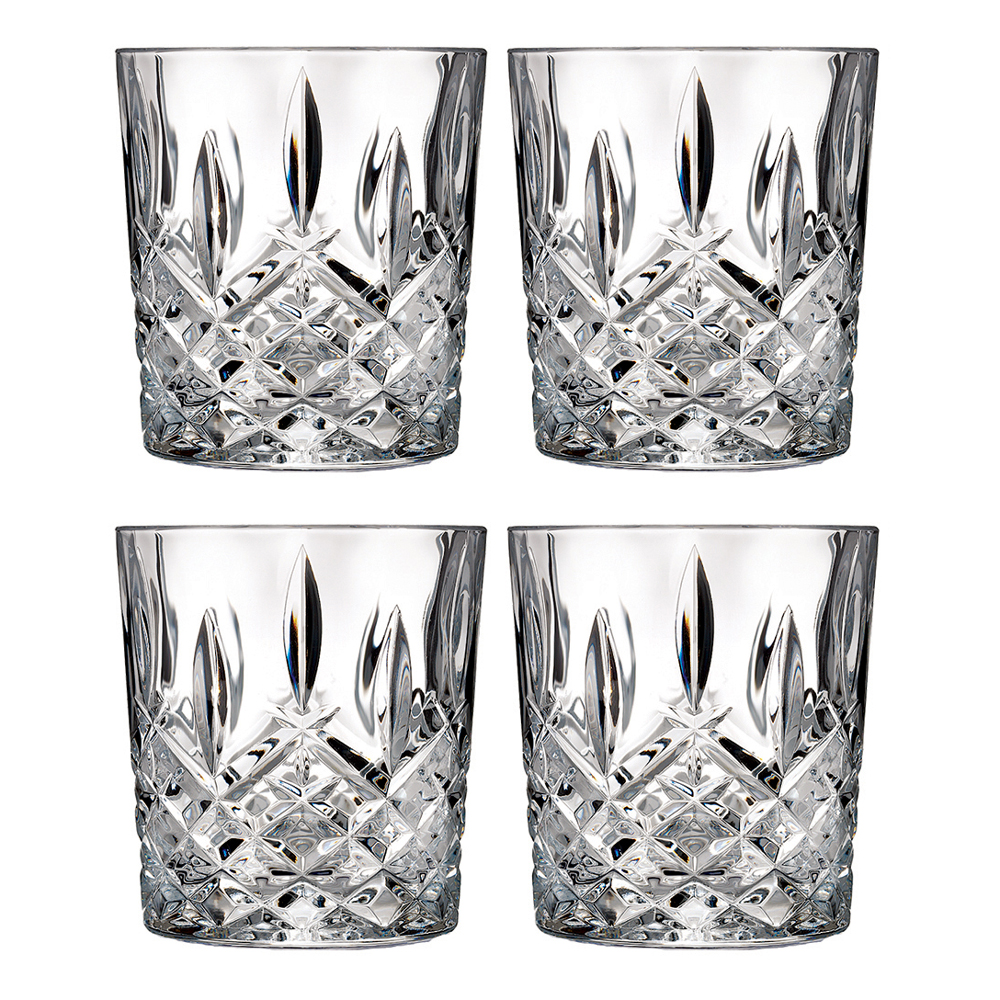 Marquis By Waterford Markham Crystalline Old Fashion Whiskey Tumbler – Set Of 4