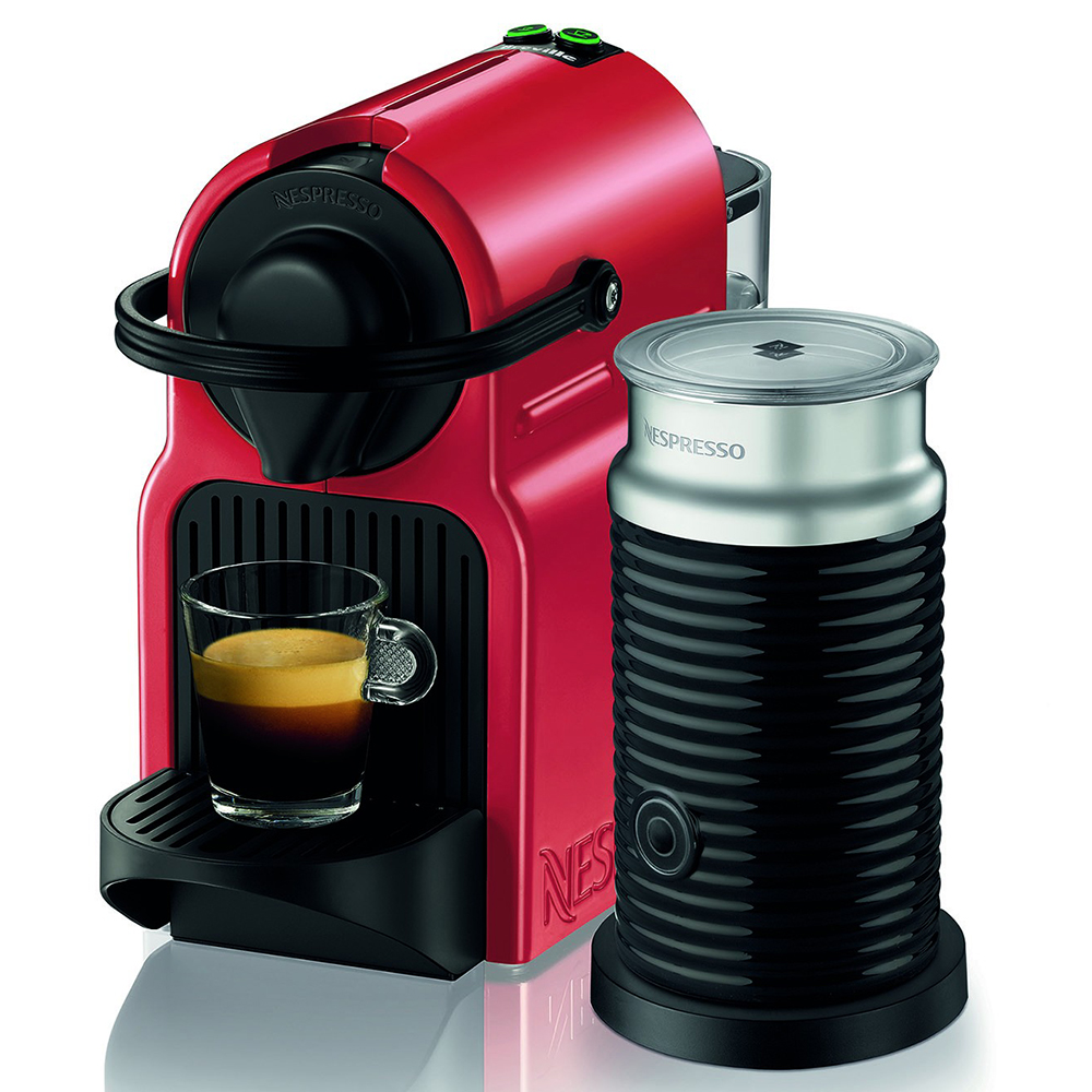 NEW Breville Nespresso Inissia Coffee Machine Ruby Red BEC200X
