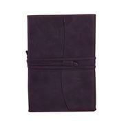 Montepelle - Leather Journal Amalfi Aubergine 15x21cm