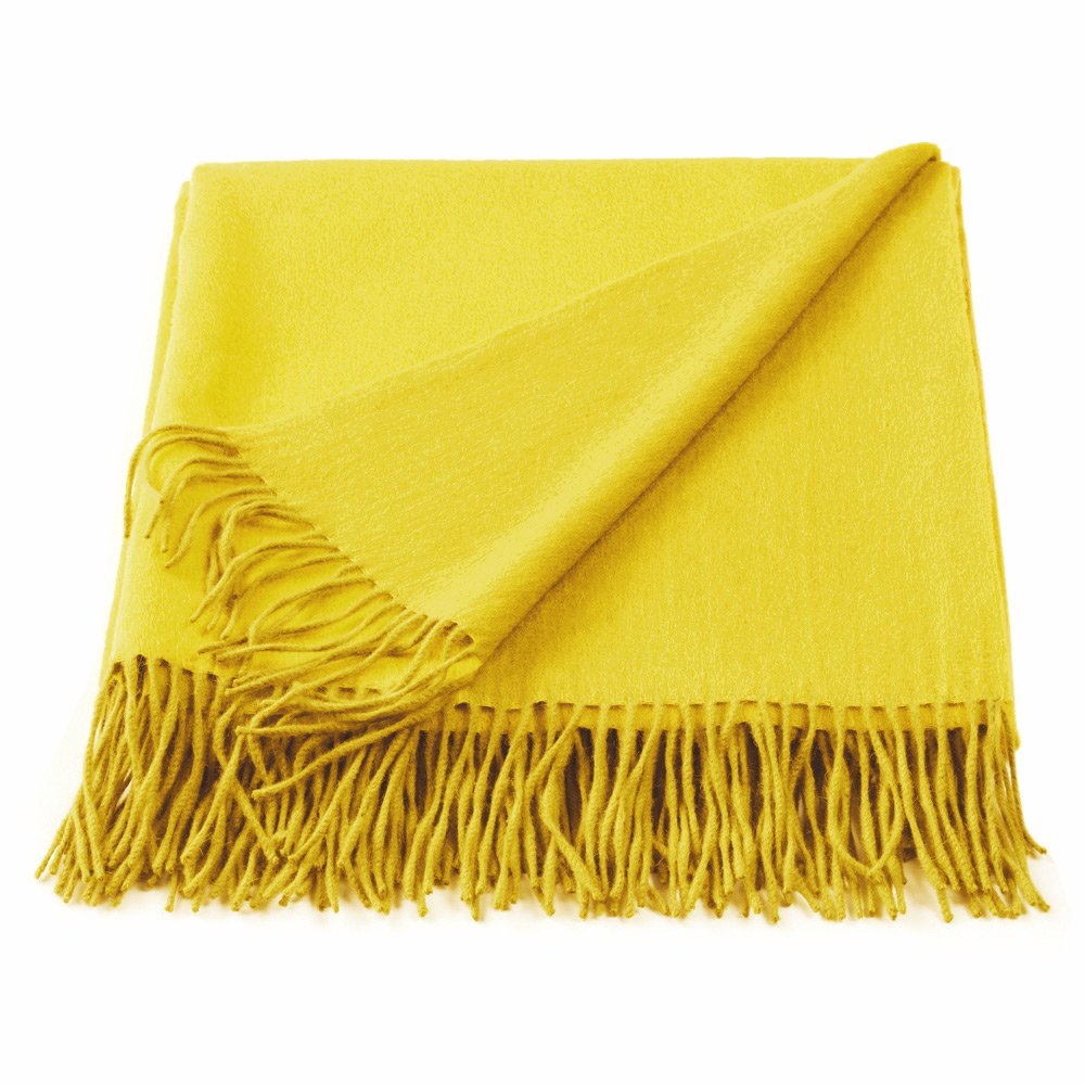 Linen & Moore - Mix Marigold & Yellow Throw Rug | Peter's of Kensington