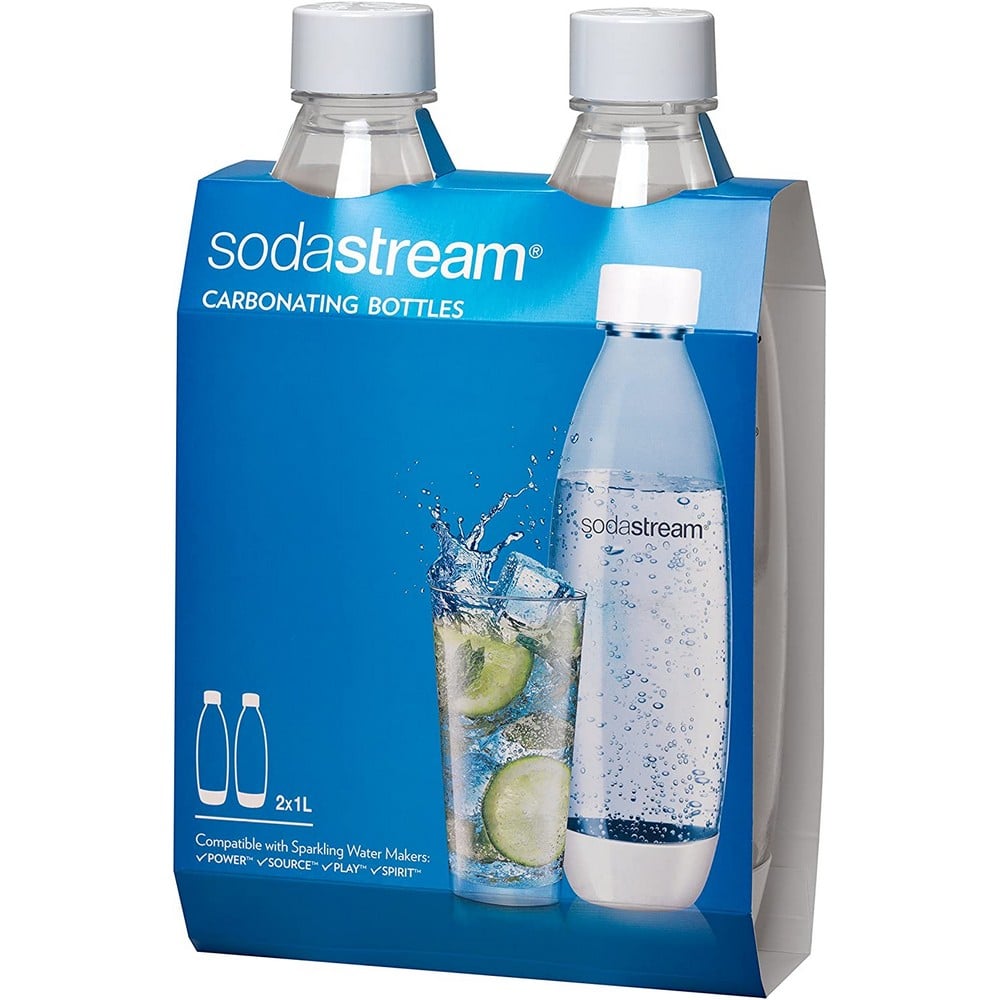 SodaStream Carbonation Bottle White Set 2pce Peter's of Kensington