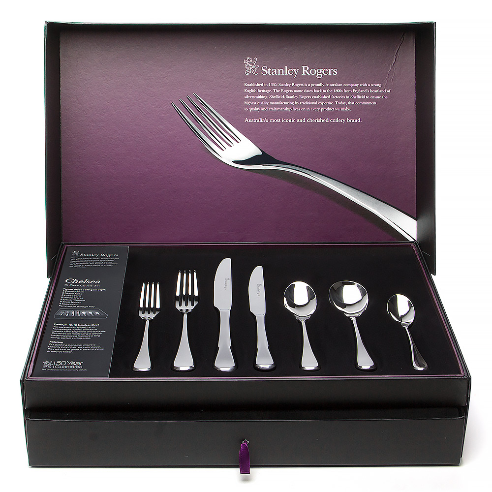 Stanley Rogers Chelsea Cutlery Silver Set 56pce Peter's of Kensington