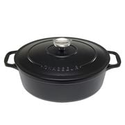Chasseur - Oval French Oven Matte Black 27cm/4L